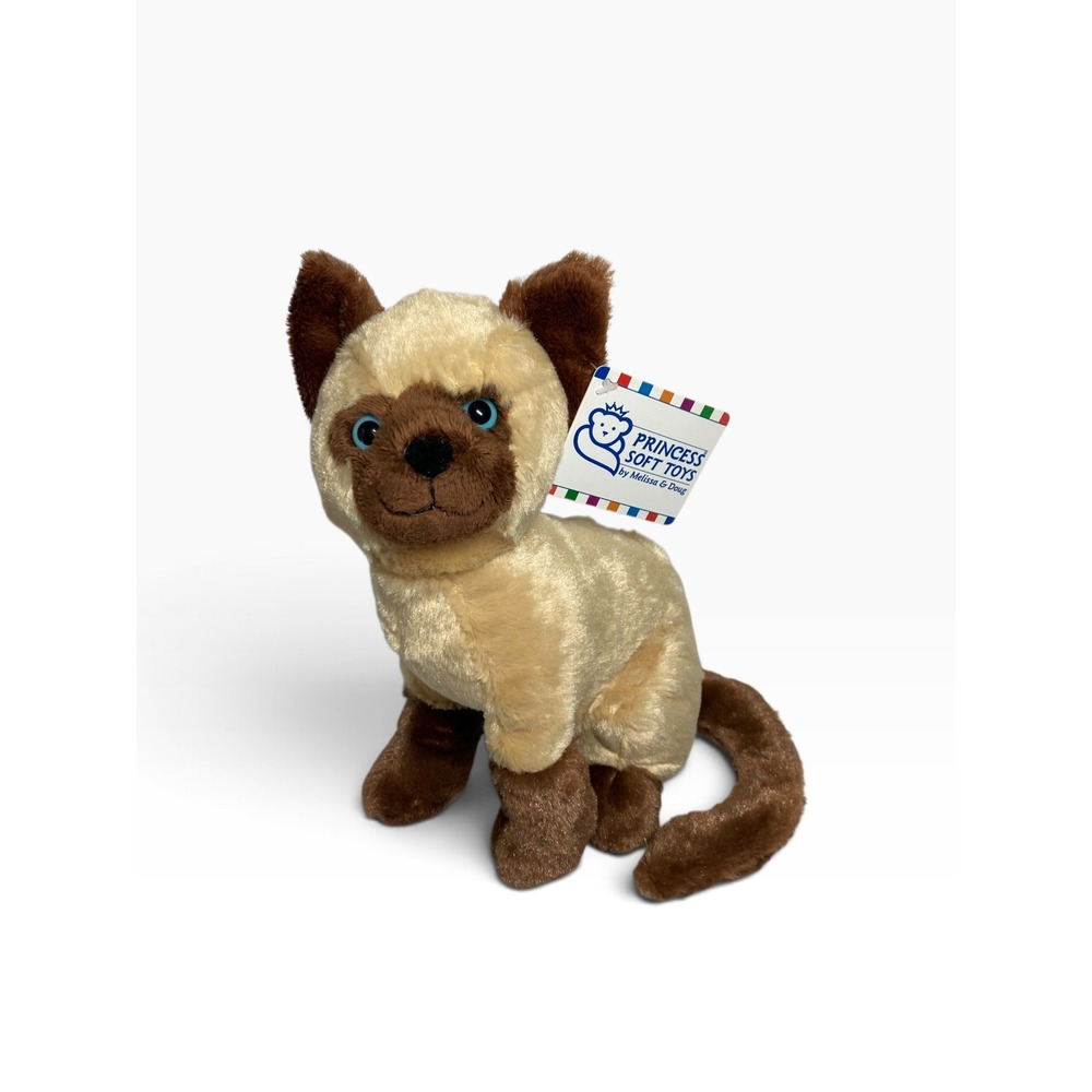 Princess Soft Toys Sushi Siamese Cat Kitty 9" Plush Melissa & Doug 7526